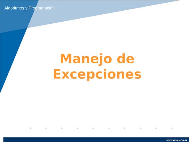 Clase 6   excepciones