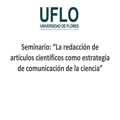 Clase 6 - Materiales y métodos