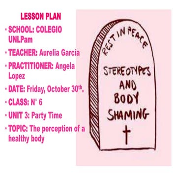 THE PERCEPTION OF A HEALTHY BODY