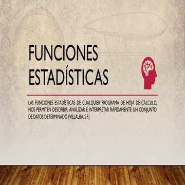 Funciones estadisticas | PDF