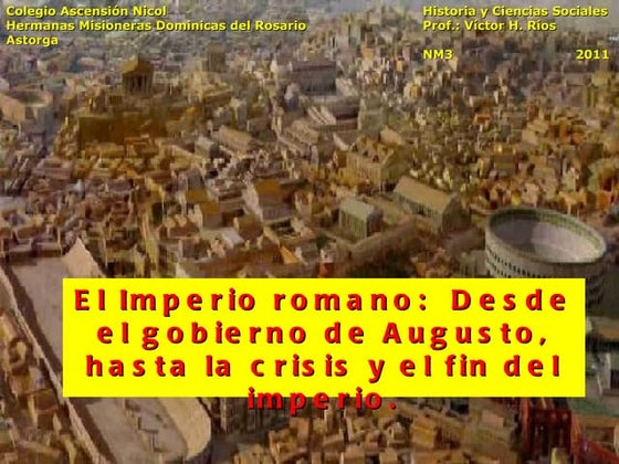 Mapa conceptual del Imperio Romano. | PPT