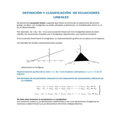 Sistemas de ecuaciones lineales. Métodos Gauss- Jordan y Gauss