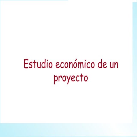 Estudio economico