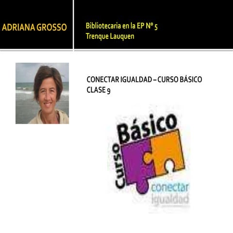 E-portafolio. Clase 9. Curso Conectar Igualdad