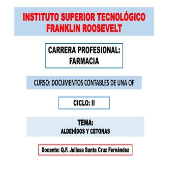 FUNCIÓN ALDEHIDOS Y CETONAS - NOMENCLATURA