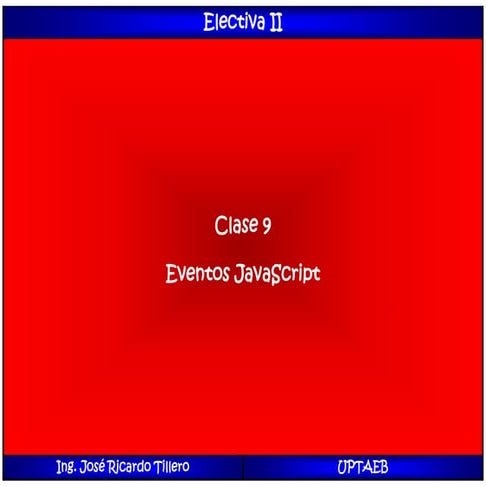 Función eventos en JavaScript | PPTX