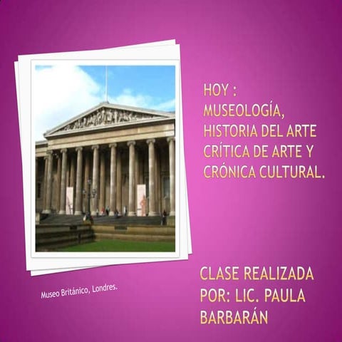 Clase de ARTE. Práctica y consignas del TP