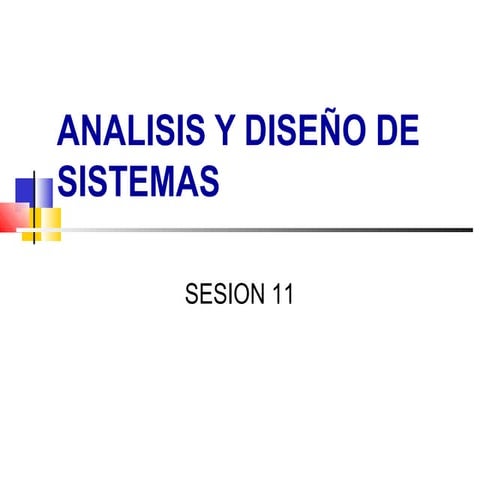 Analisis y Diseño de Sistemas