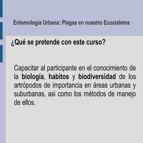 Clase biocenosis urbana
