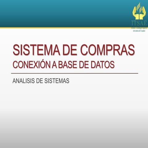Clase conexion java - Analisis de Sistemas