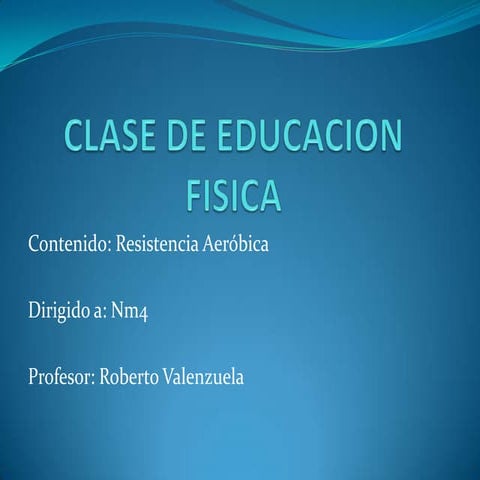 Clase de educacion fisica