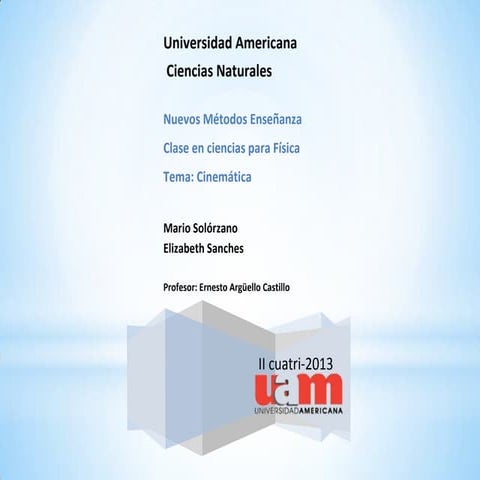 Clase de física cinematica