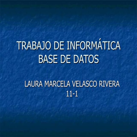 Clase de informatica   base de datos