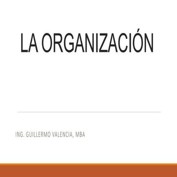 Clase demostrativa tema la organización