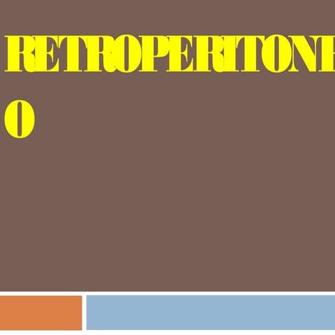 Clase de retroperitoneo  