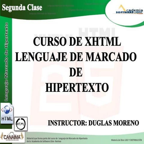 Segunda Clase de xhtml