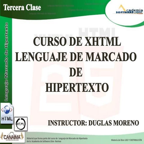 Clase tres de xhtml