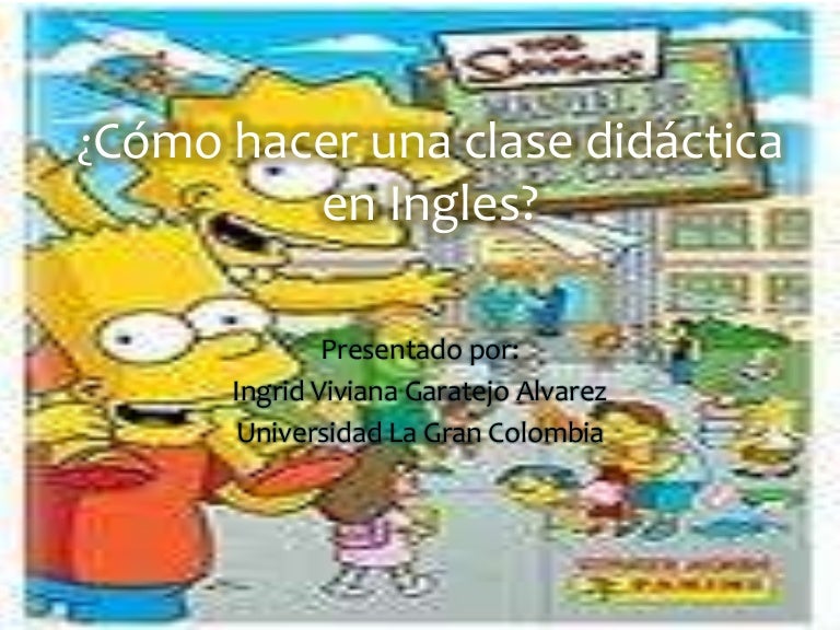 Clase didáctica en ingles Clase didáctica en ingles