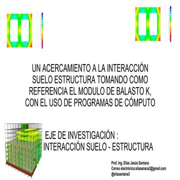 Importancia del Módulo de Balasto k, en el análisis geotécnico y estrutural d...