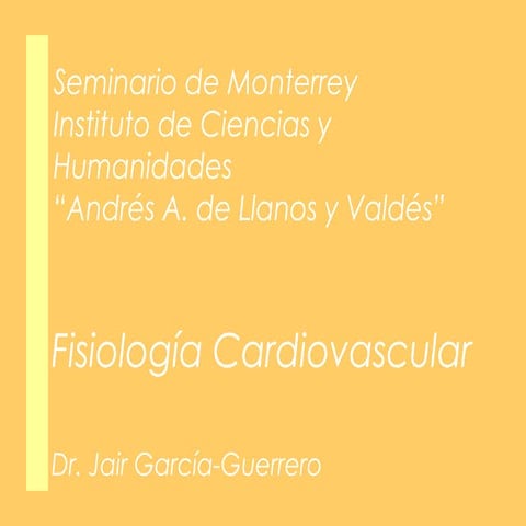 Fisiología Cardiovascular