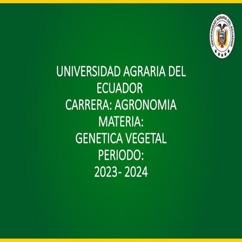 CLASE GENETICA SEMANA 6666666666666.pptx