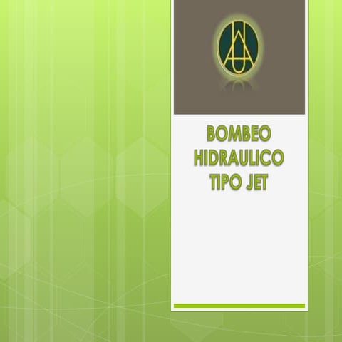 Clase iii   bombeo hidraulico tipo jet