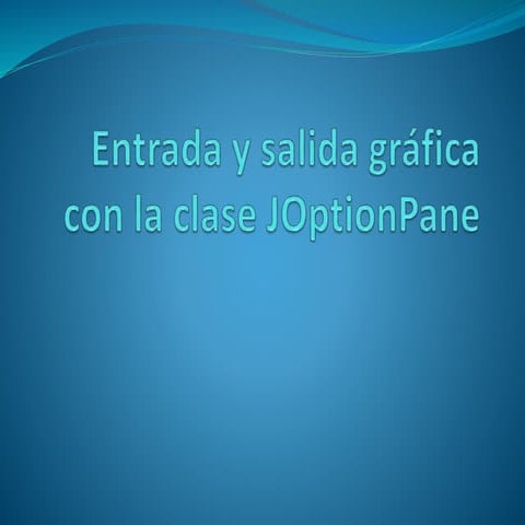 Clase j option pane | PPTX