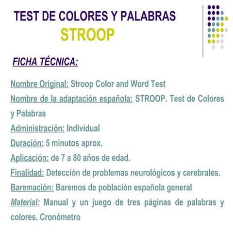 Clase magistral de stroop
