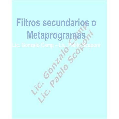 Clase metaprogramas online