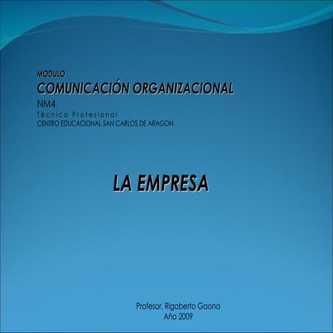 Clase Nº 01 02 Inducción Y La Empresa