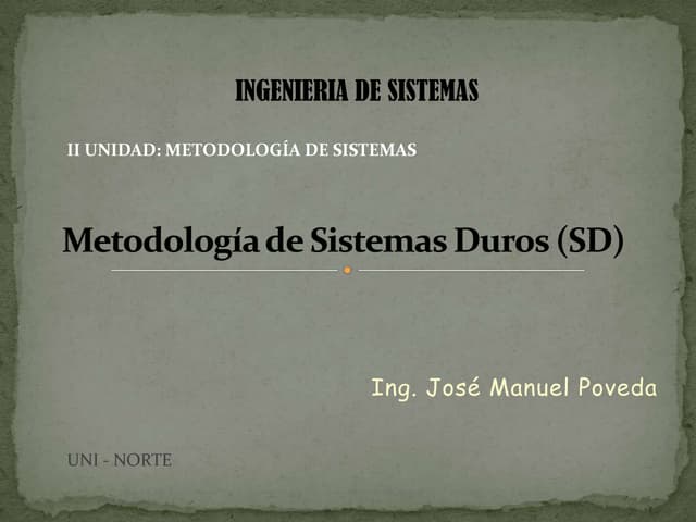 Metodología de los sistemas blandos (suaves)