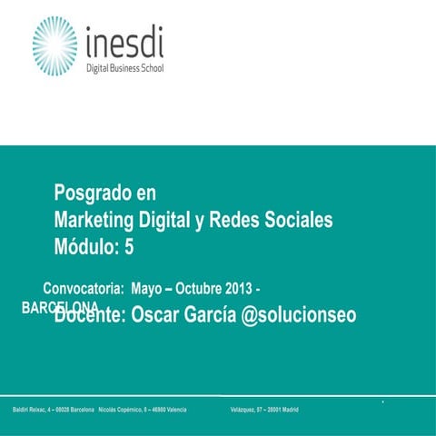 Taller posicionamiento web | Como posicionar mi página web en Google