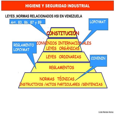 Unidad II HSI Leyes, Organismos y Normas