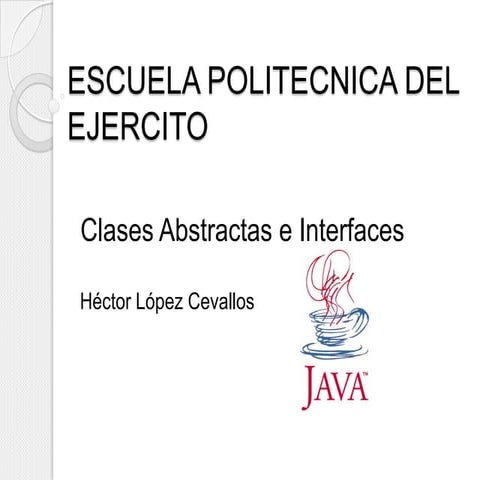 Clases abstractas e interfaz