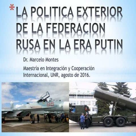 Política exterior rusa (1992-2016)