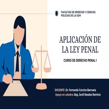 APLICACION DE LA LEY PENAL EN EL SISTEMA JURIDICO PERUANO | PPTX