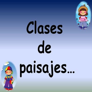 Clases De Paisaje