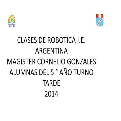 Clases de robotica i