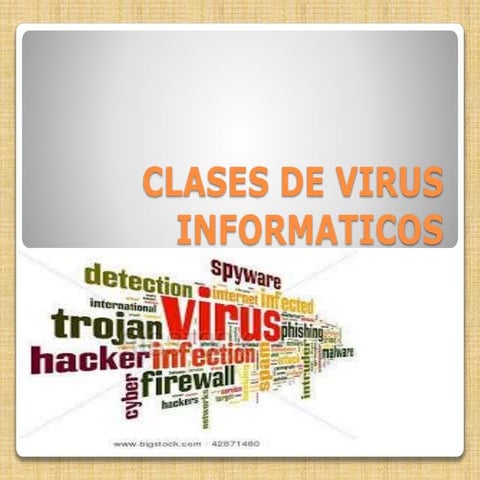 Clases de virus informaticos