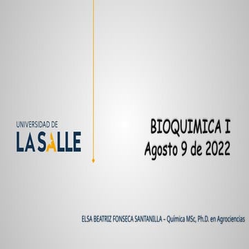 Clase semana 3 átomos, moleculas Bioquímica ! Veterinaria Y Zootecnia