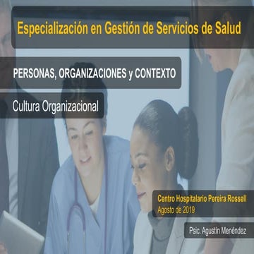 Personas, Organizaciones y Entorno