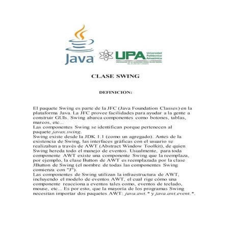 Clase swing