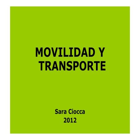 Clase transporte sara ciocca