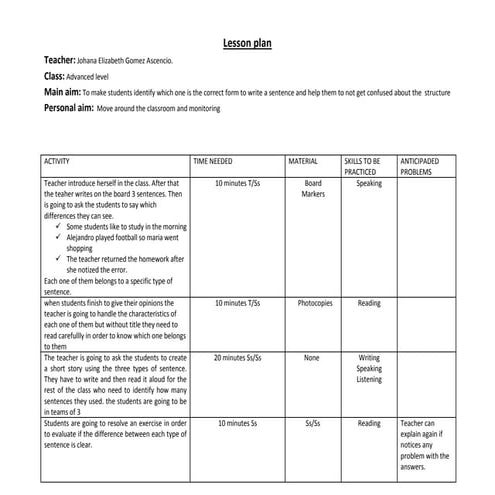 Lesson Plan
