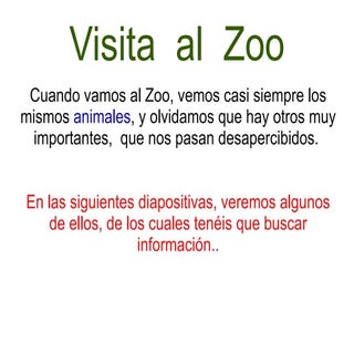 Clase en el Zoo