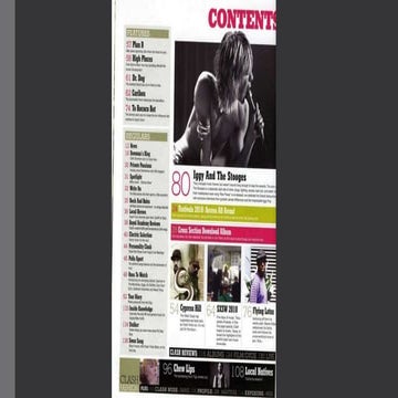 Clash contents page analysis