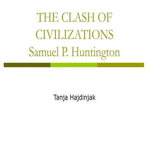 clash of civilization ppt.pptx culture and civilization