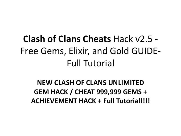 Clash of clans cheats guides