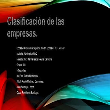 Clasificación de las empresas | PPTX