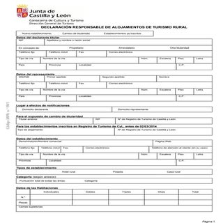 Clasificación #turismo rural en #CyL